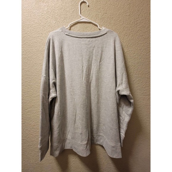 True Craft Light Gray Sweatshirt With Embroidered Cactus And Moon Size 2X - Picture 5 of 5